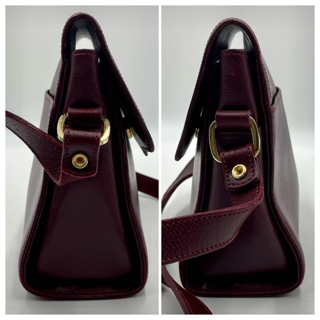 Longchamp Shoulder Bag Purse Leather Authentic