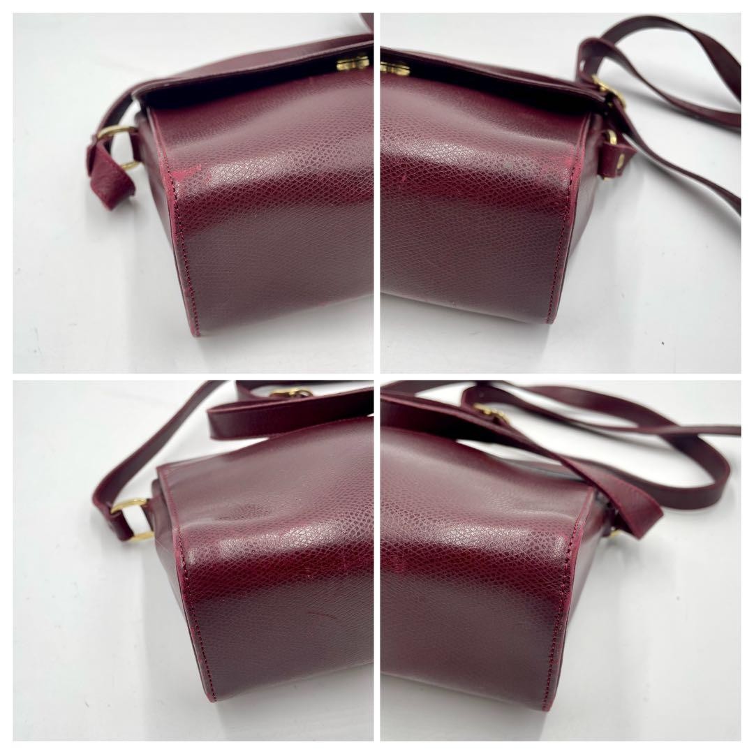 Longchamp Shoulder Bag Purse Leather Authentic