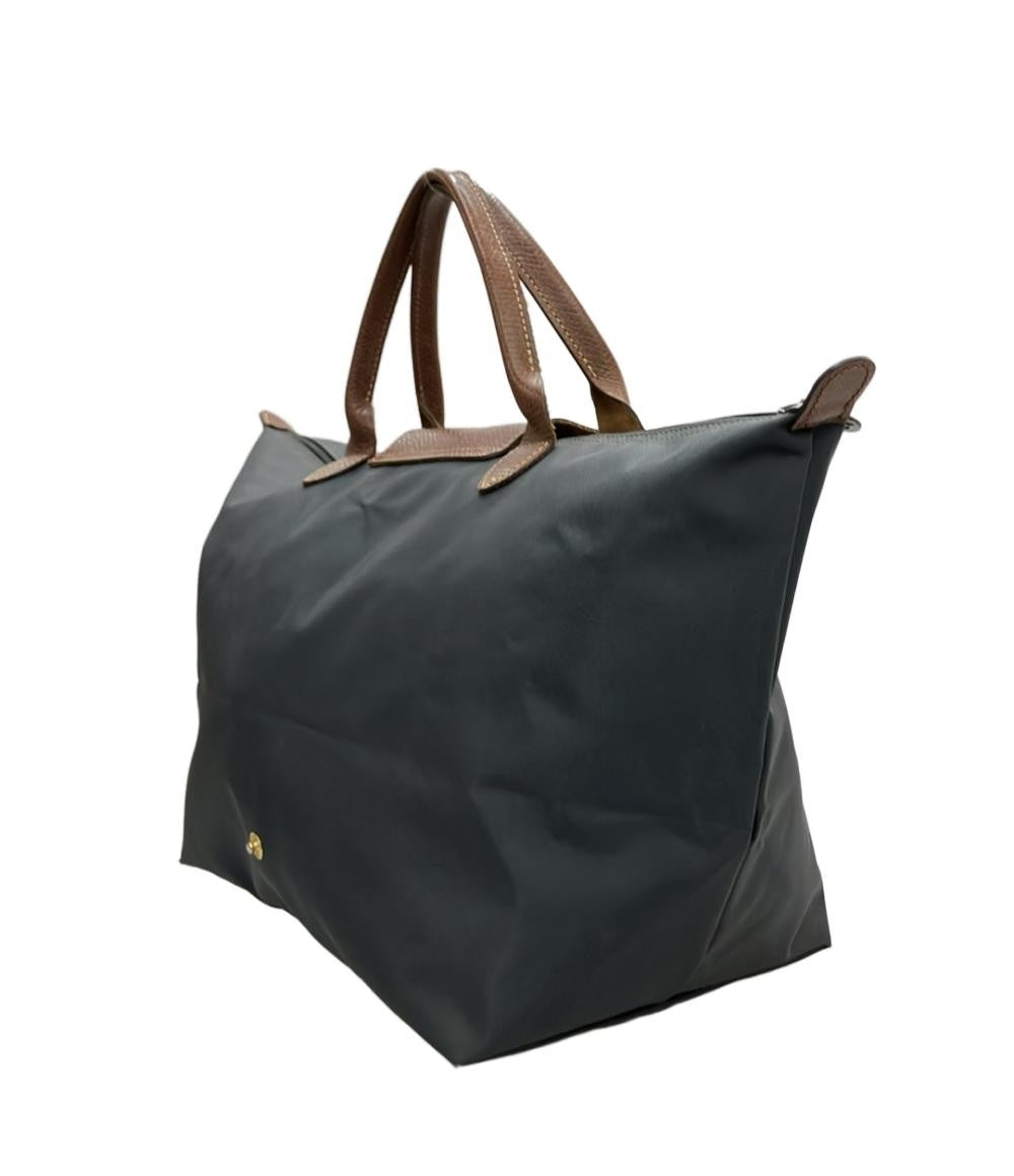 Longchamp Hand Bag Tote Purse Le Pliage Gray Authentic