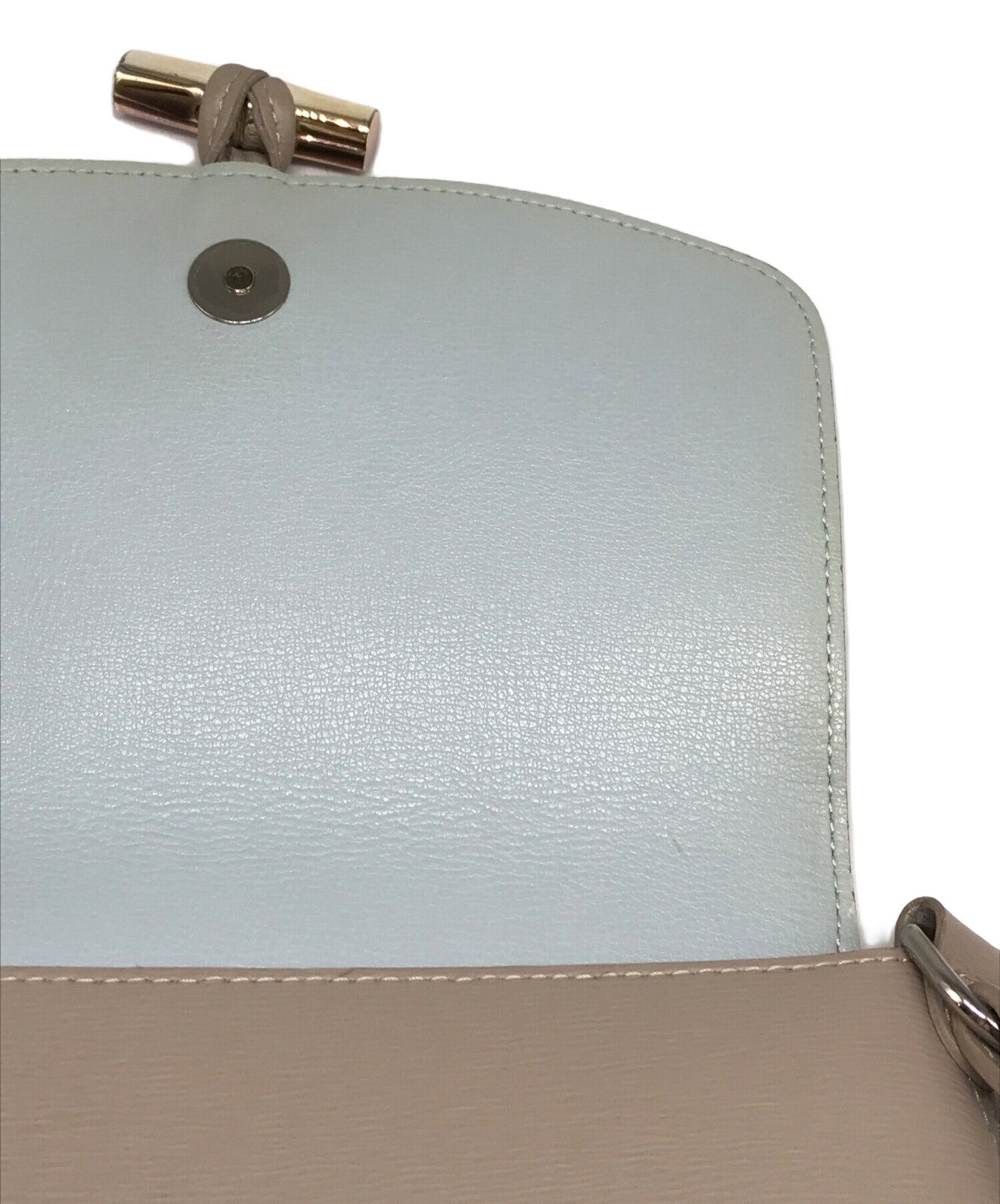Longchamp Shoulder Bag Purse Beige Authentic