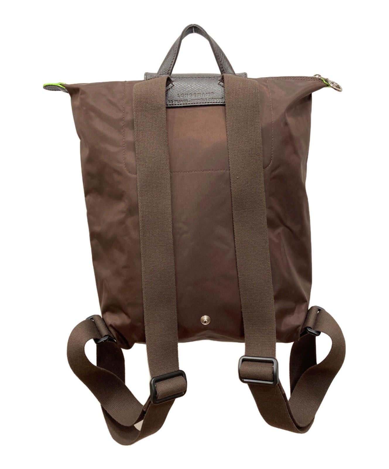 Longchamp Backpack Le Pliage Nylon Brown Authentic