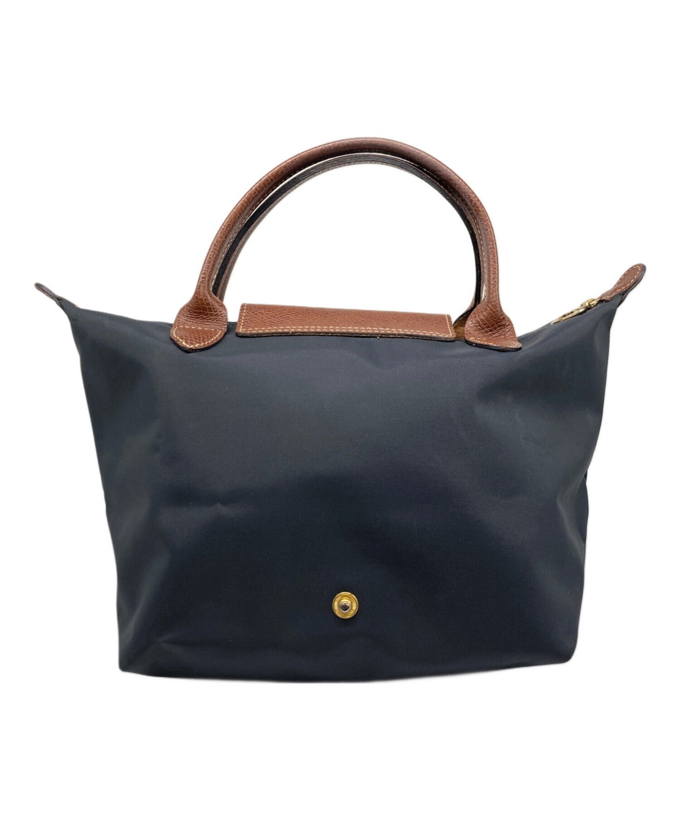 Longchamp Hand Bag Tote Purse Le Pliage Navy Authentic