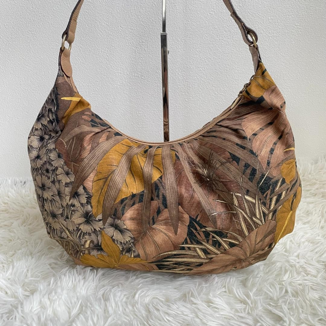 Salvatore Ferragamo Hand Bag Tote Purse Brown Multicolor Authentic