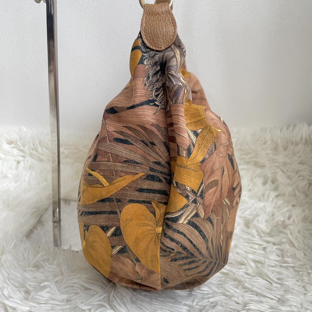 Salvatore Ferragamo Hand Bag Tote Purse Brown Multicolor Authentic