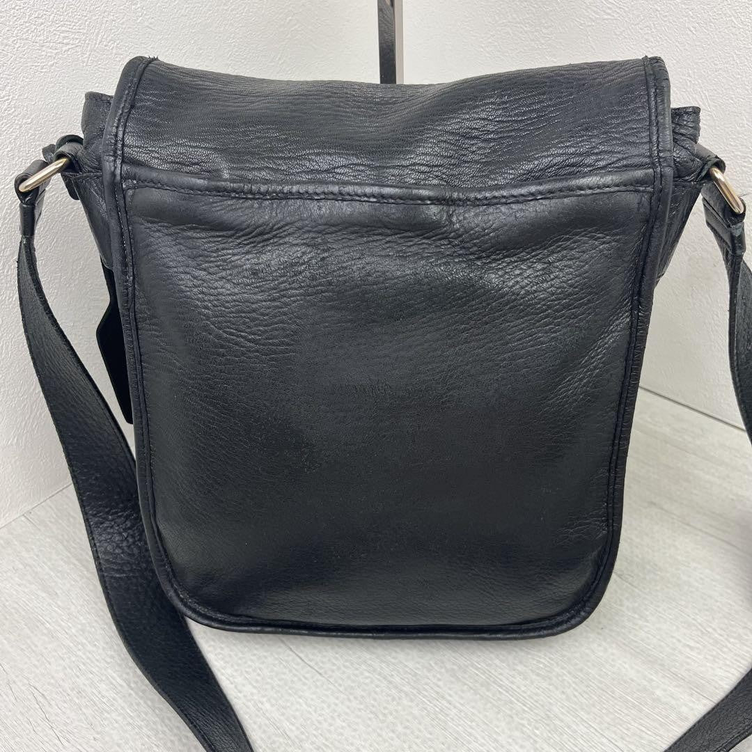 PRADA Shoulder Bag Purse Leather Black Authentic