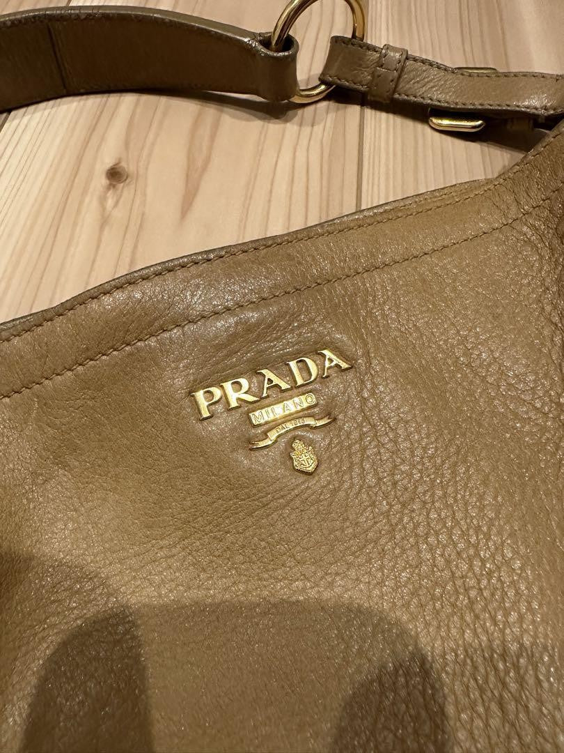 PRADA Hand Shoulder Bag Tote Purse Leather Authentic