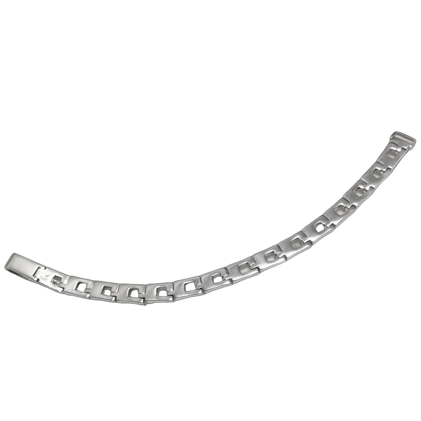GUCCI Bracelet Bangle Cutout Chain Silver 925 Women Accessory Authentic