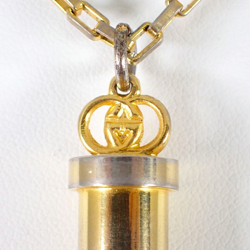 GUCCI Necklace Pendant Perfume bottle Silver 925 Women Accessory Authentic