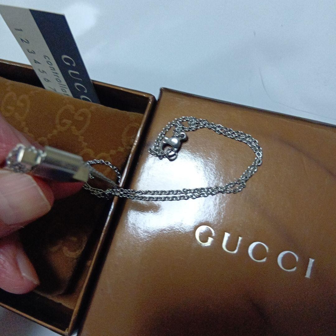 GUCCI Necklace Pendant Silver 925 Women Accessory Authentic