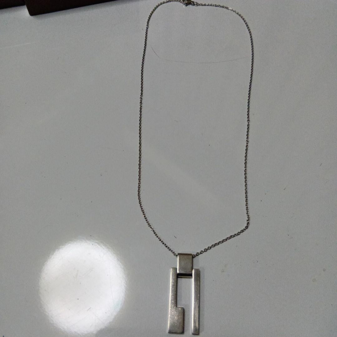 GUCCI Necklace Pendant Silver 925 Women Accessory Authentic