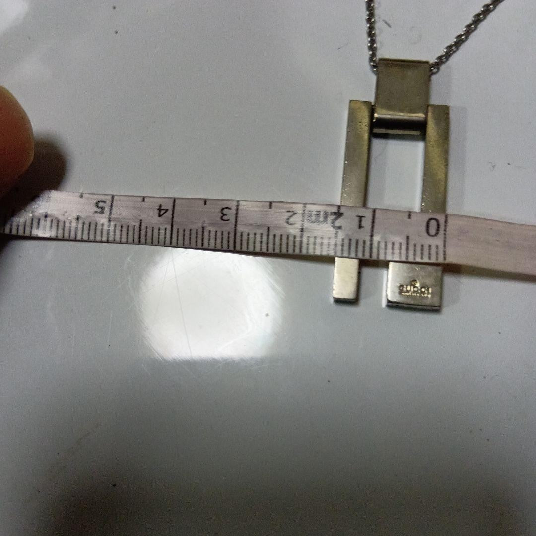 GUCCI Necklace Pendant Silver 925 Women Accessory Authentic