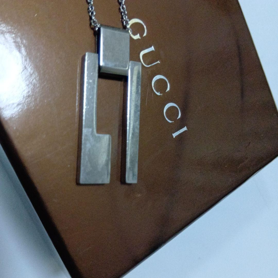 GUCCI Necklace Pendant Silver 925 Women Accessory Authentic