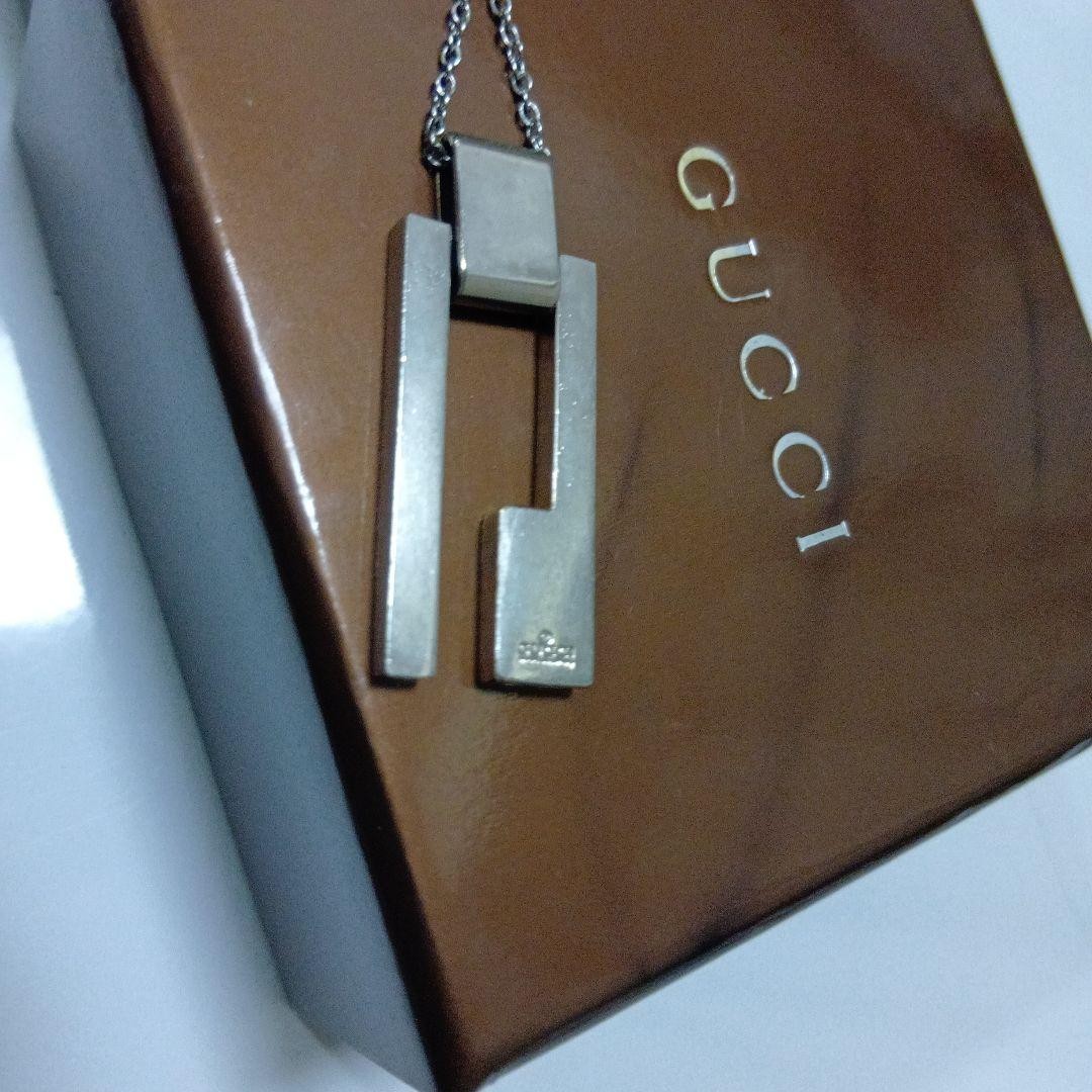 GUCCI Necklace Pendant Silver 925 Women Accessory Authentic