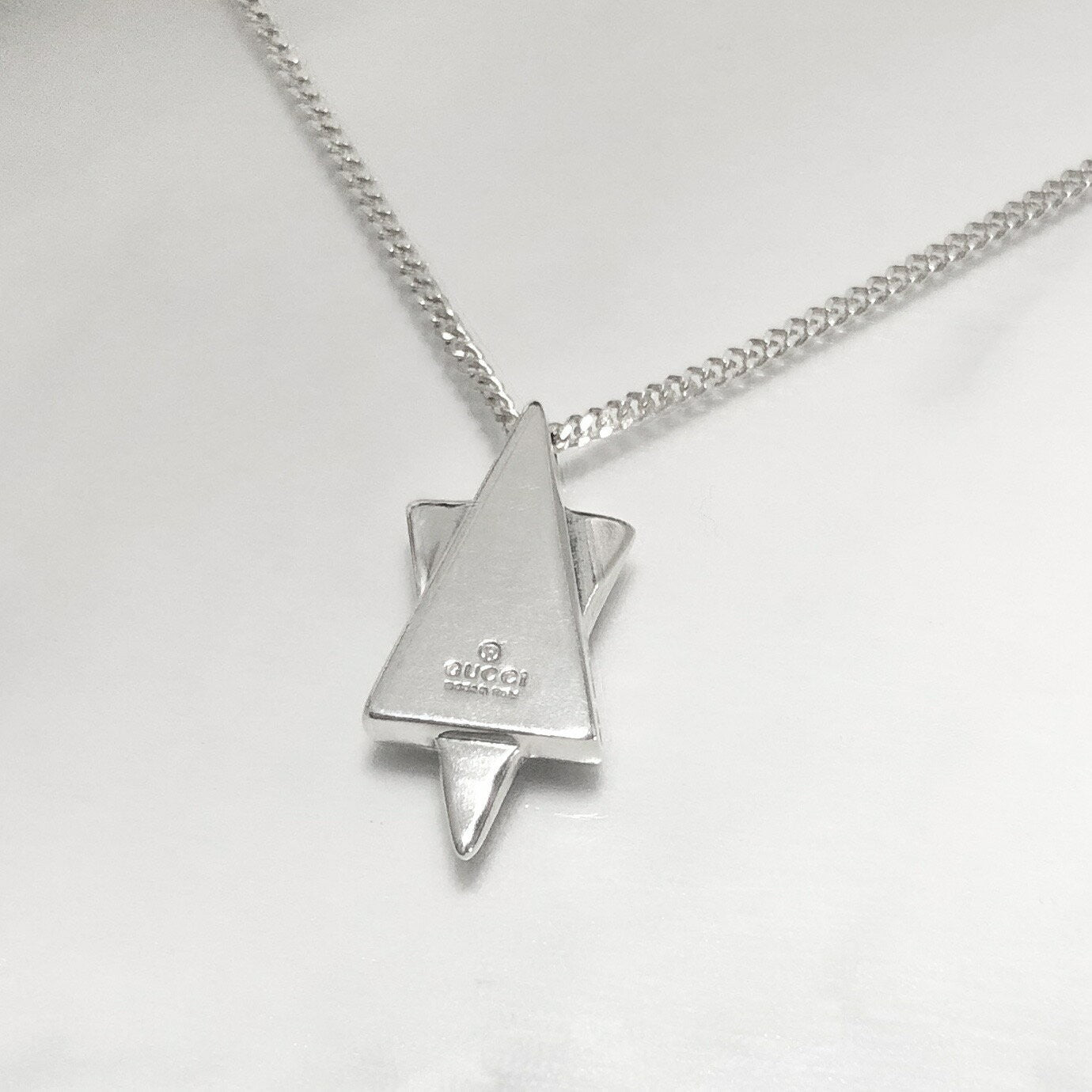 GUCCI Necklace Pendant Mini Star Silver 925 Women Accessory Authentic