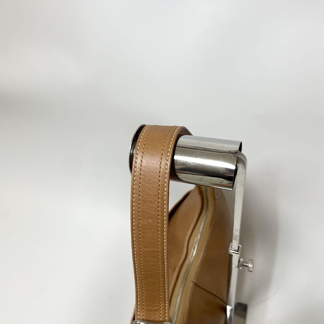 COACH Shoulder Bag Purse 10280 Leather Camel Authentic