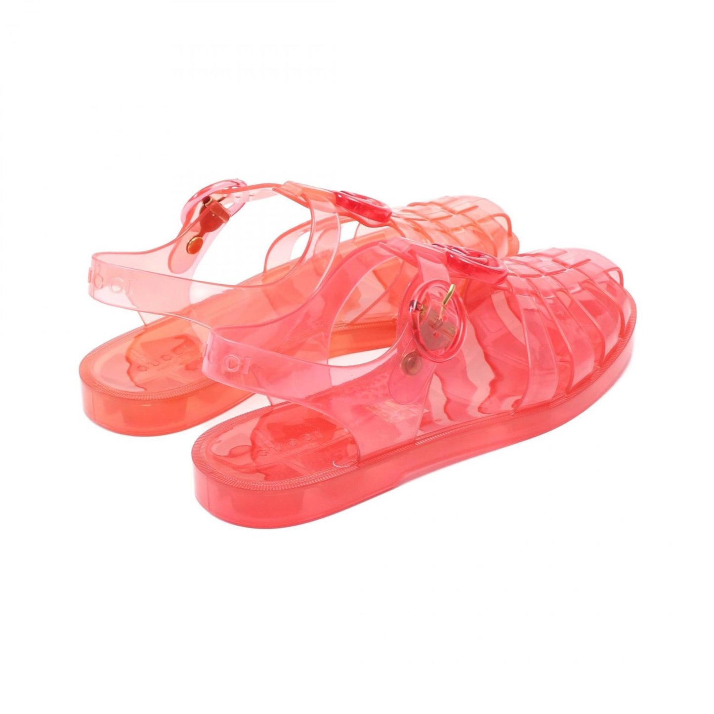 GUCCI Sandals Shoes GG Marmont EU 36 US 6 Red Authentic