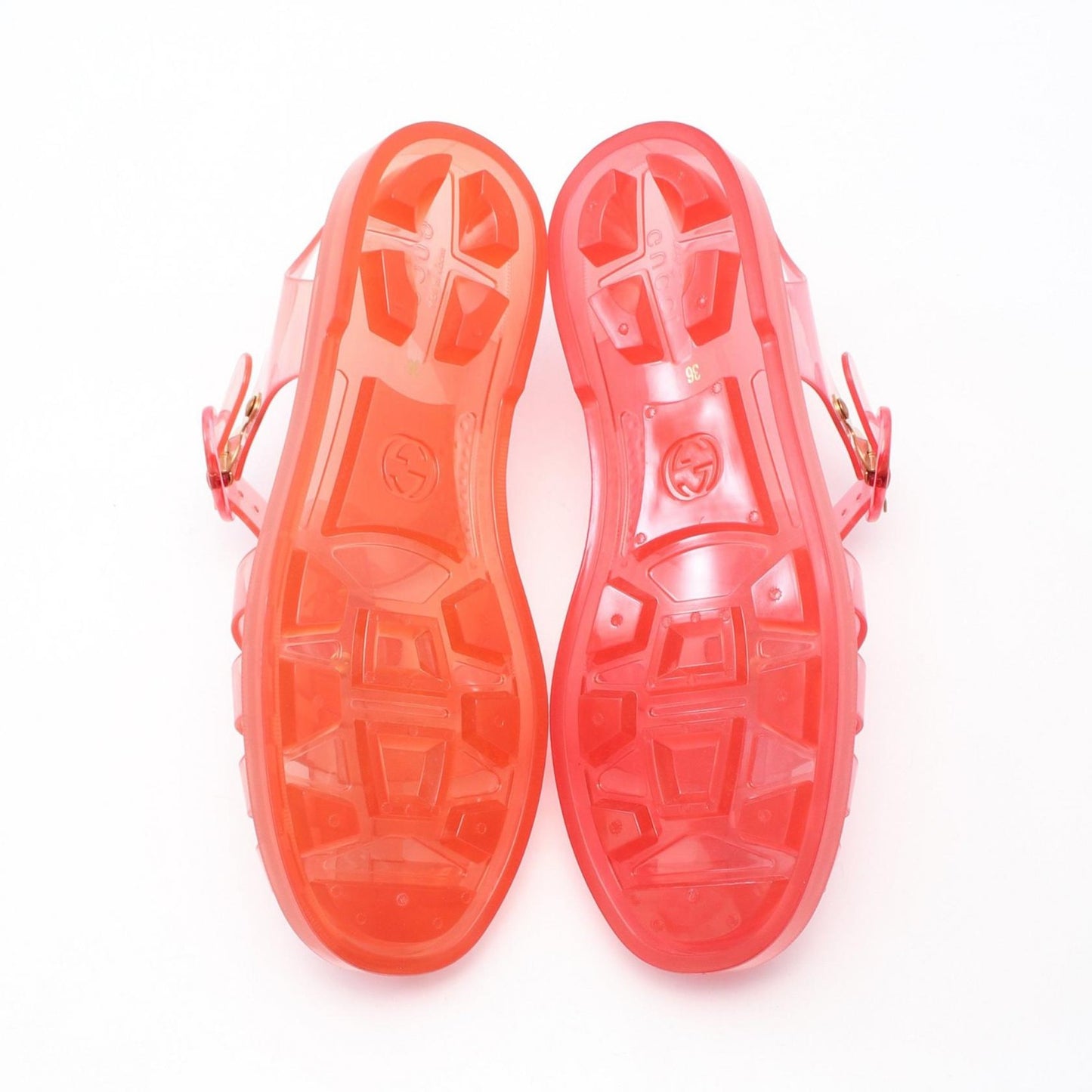 GUCCI Sandals Shoes GG Marmont EU 36 US 6 Red Authentic