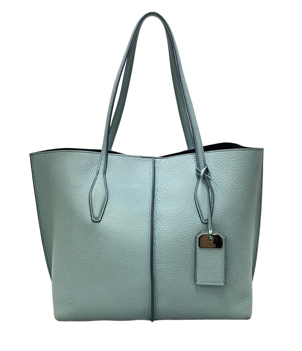 TOD'S Hand Bag Tote Purse Blue Authentic