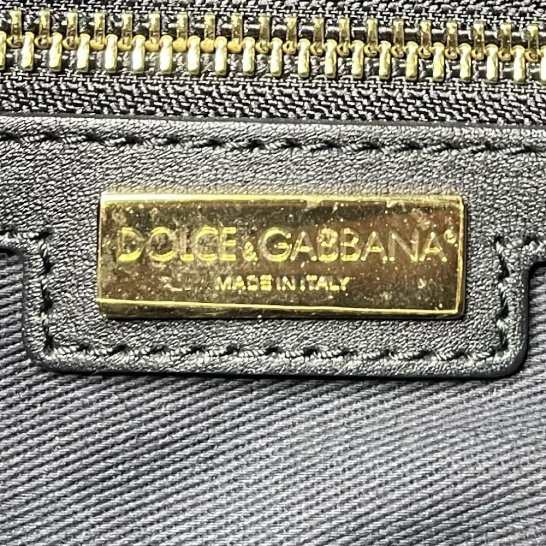Dolce & Gabbana Hand Bag Tote Purse Leopard PVC Leather Brown Authentic