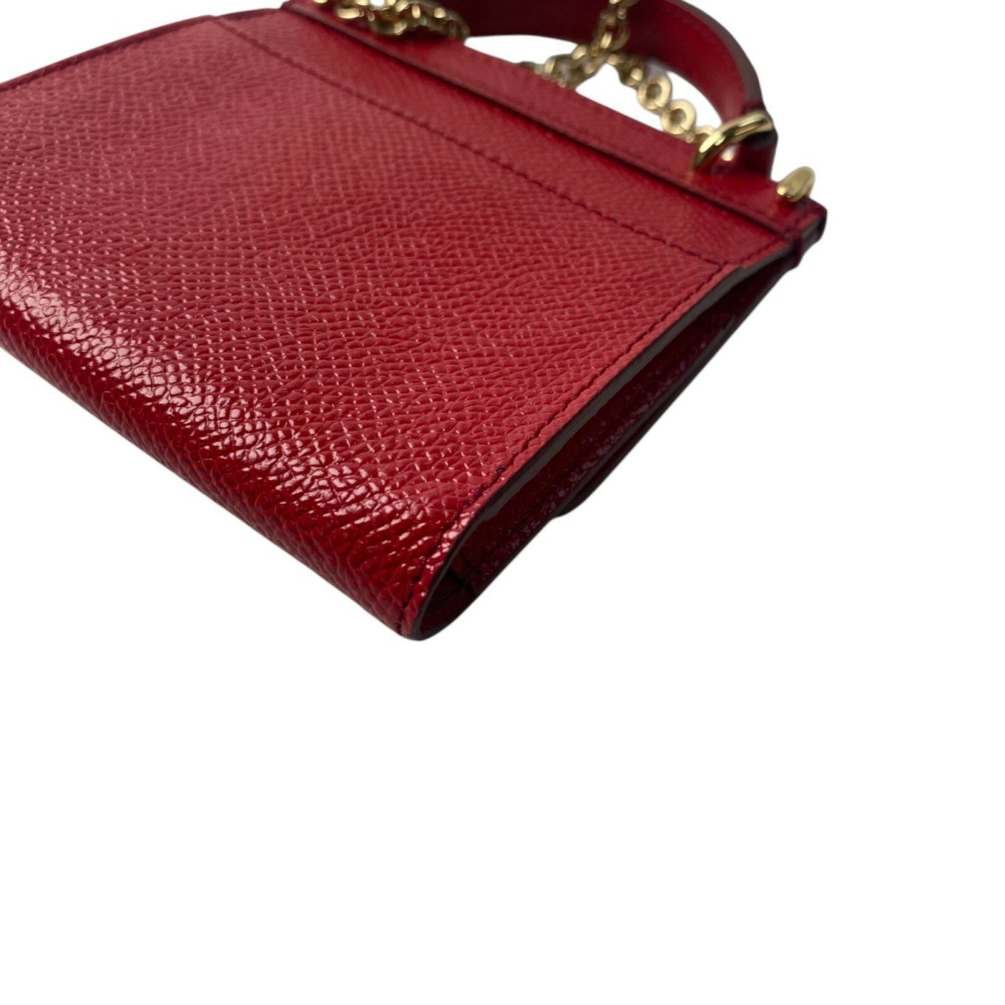 Dolce & Gabbana Mini Shoulder Bag Purse Red Gold Authentic
