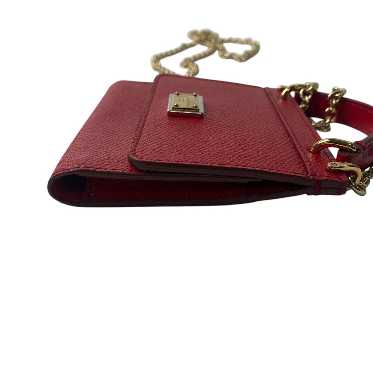Dolce & Gabbana Mini Shoulder Bag Purse Red Gold Authentic