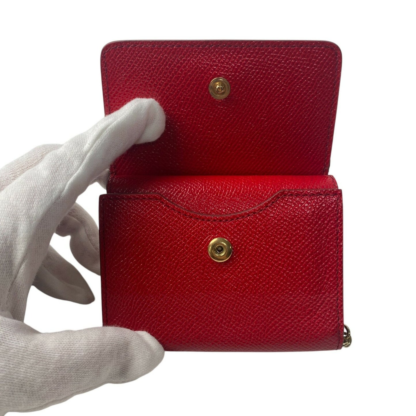 Dolce & Gabbana Mini Shoulder Bag Purse Red Gold Authentic