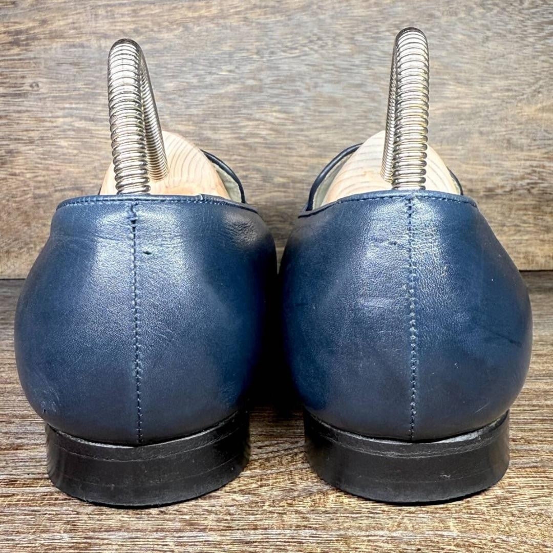 Christian Dior Flat Shoes Pumps Heel EU 35.5 US 5.5 Navy Authentic