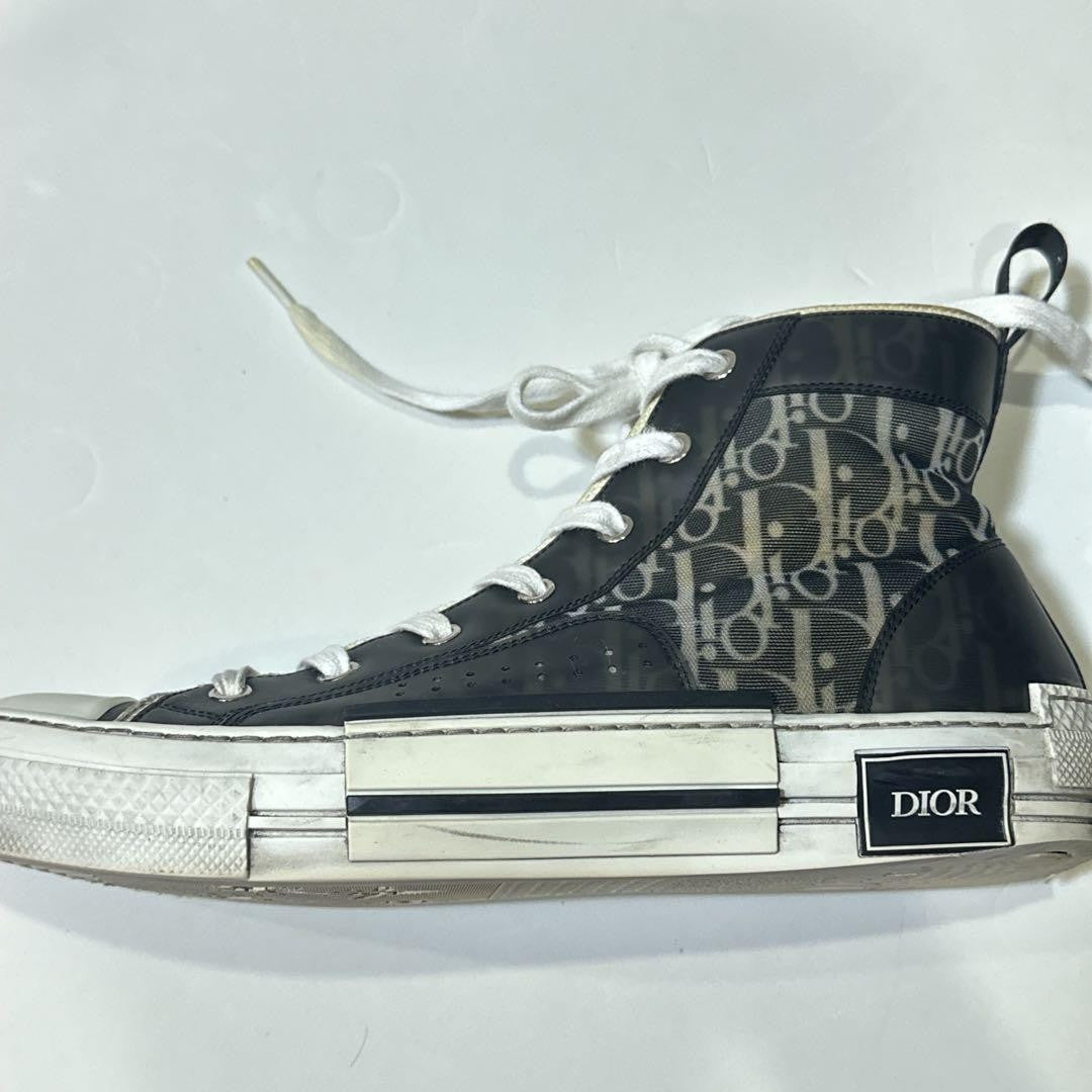 Christian Dior Sneakers Shoes High-cut Oblique EU 42 US 9 Authentic