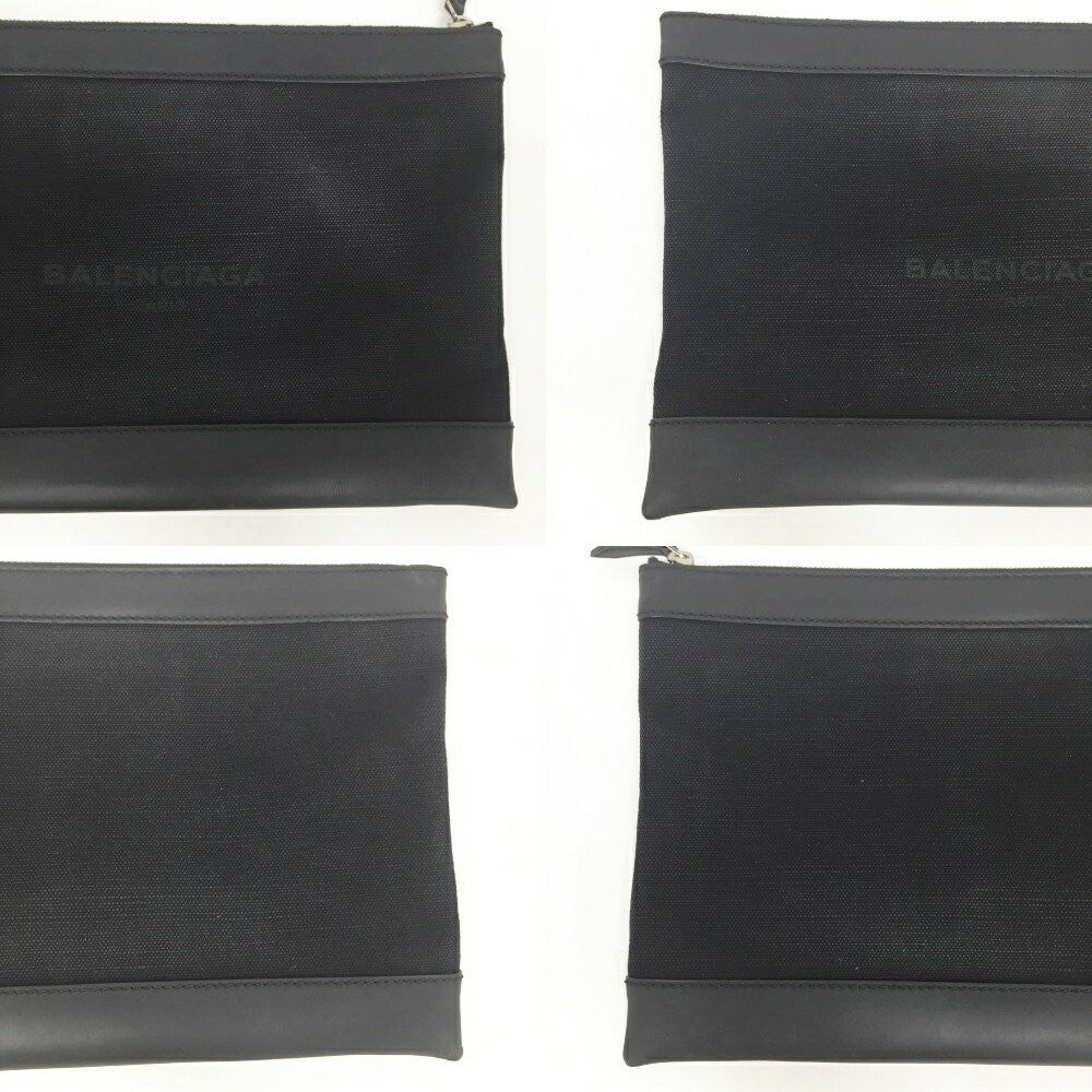 BALENCIAGA Clutch Bag Second Bag Black Authentic