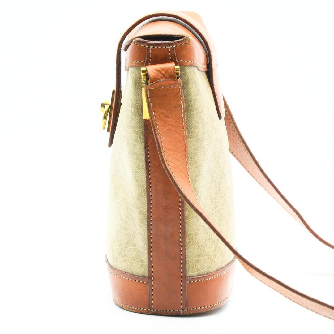CELINE Macadam Purse Gancini bucket shoulder bag Leather PVC Used Unisex