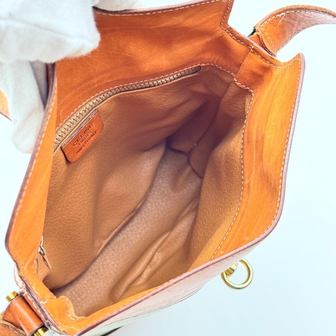 CELINE Macadam Purse Gancini bucket shoulder bag Leather PVC Used Unisex