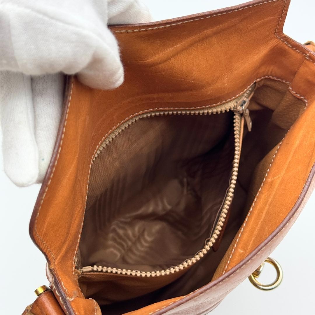 CELINE Macadam Purse Gancini bucket shoulder bag Leather PVC Used Unisex