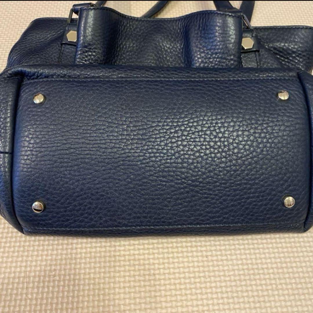 TOD'S Hand Bag Tote Purse Leather Black Authentic