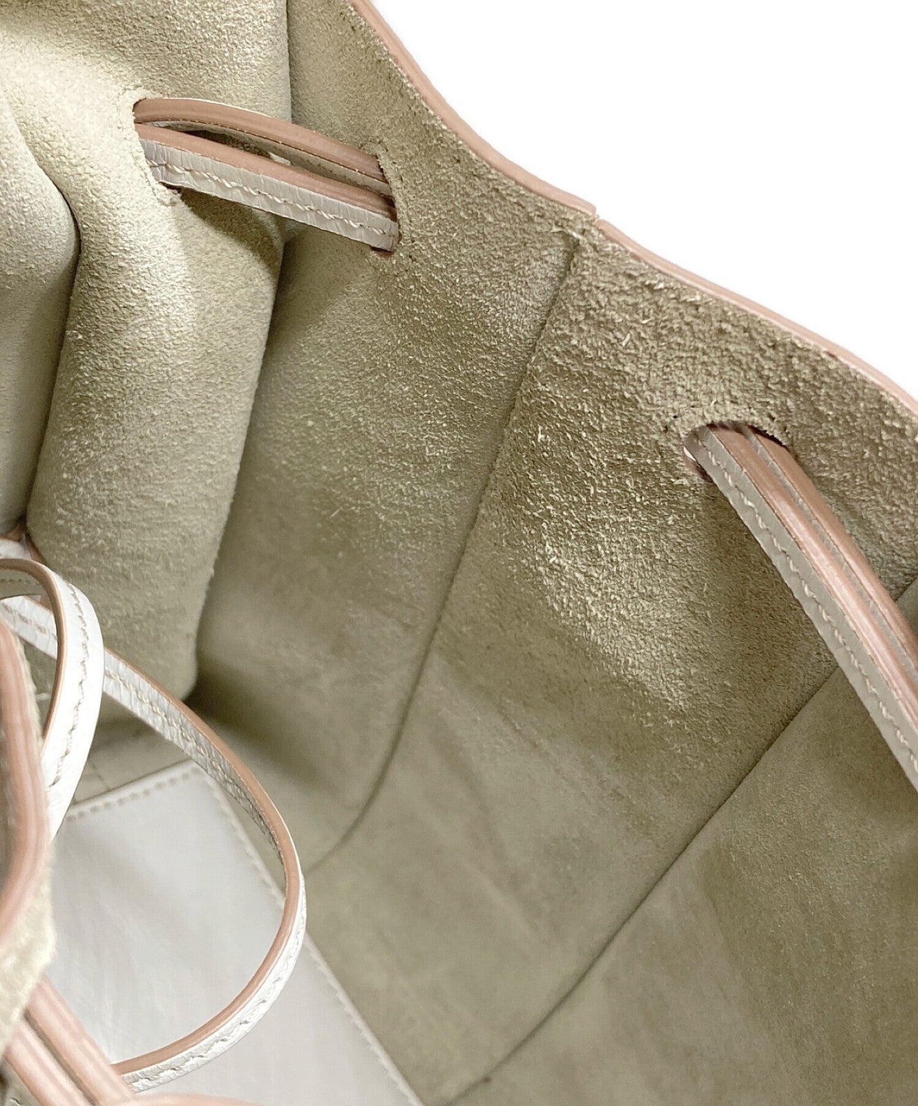 TOD'S Shoulder Bag Purse TSC Sacca Micro Bag Beige Authentic