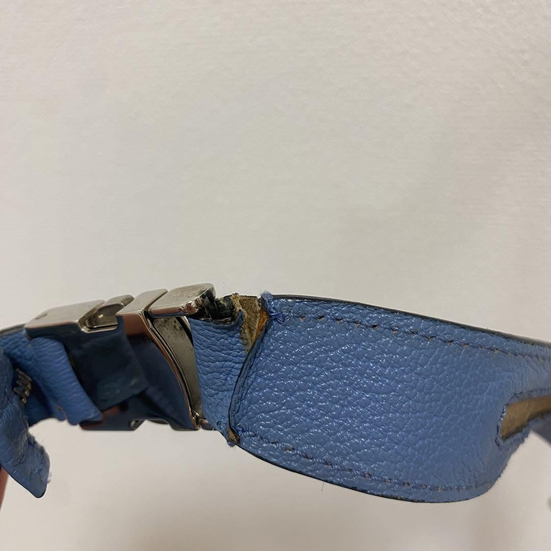 Salvatore Ferragamo Shoulder Bag Purse Blue Authentic