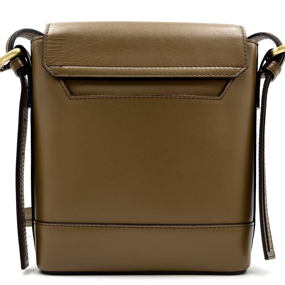 BURBERRY Shoulder Bag Purse Nova Check Leather Light Brown Authentic