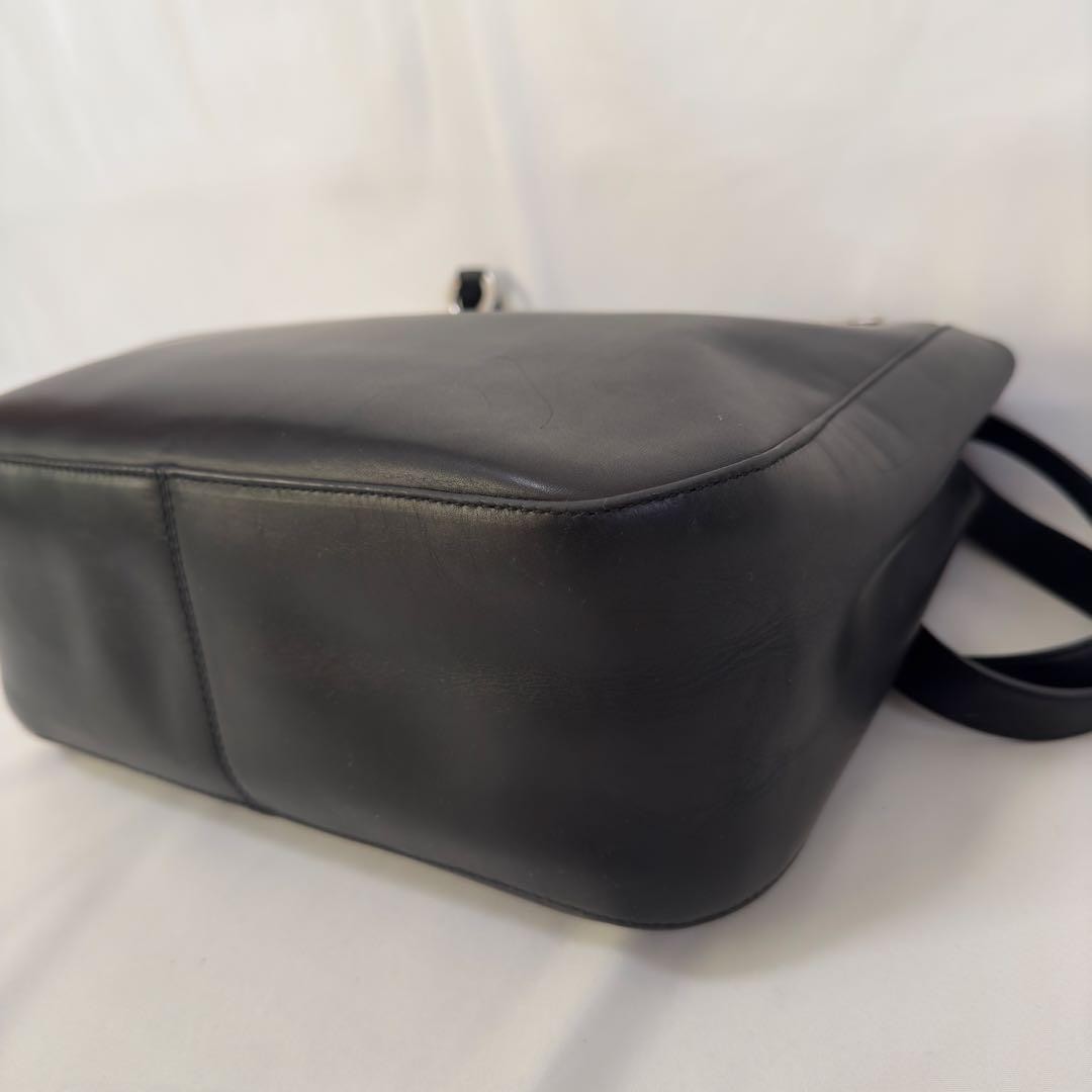 Salvatore Ferragamo Hand Bag Tote Purse Gancini Leather Authentic