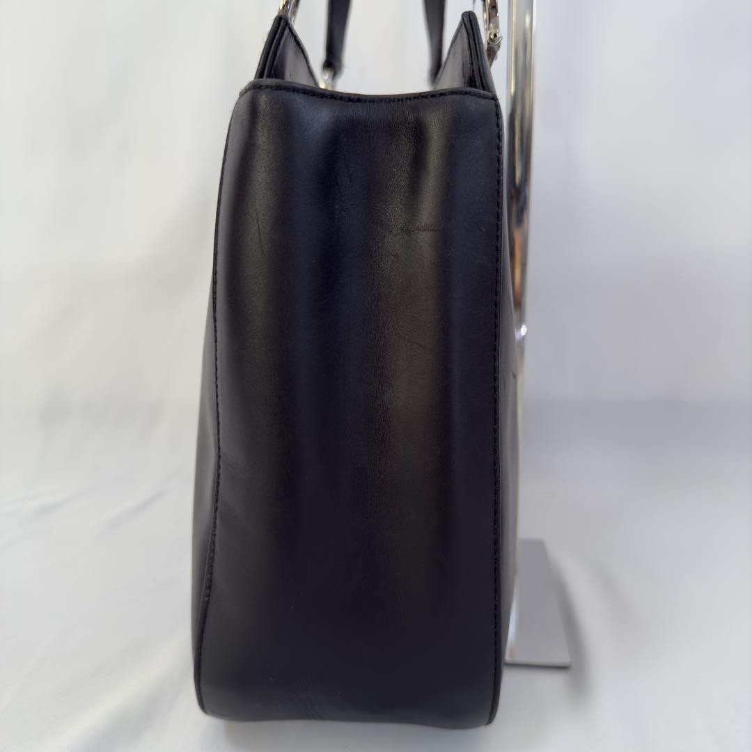 Salvatore Ferragamo Hand Bag Tote Purse Gancini Leather Authentic