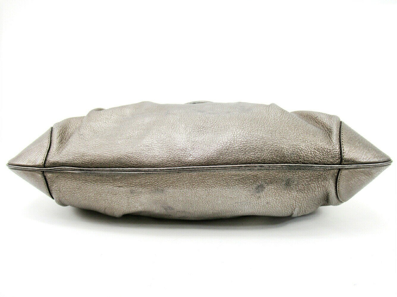 Salvatore Ferragamo Hand Bag Tote Purse Gancini Silver Authentic