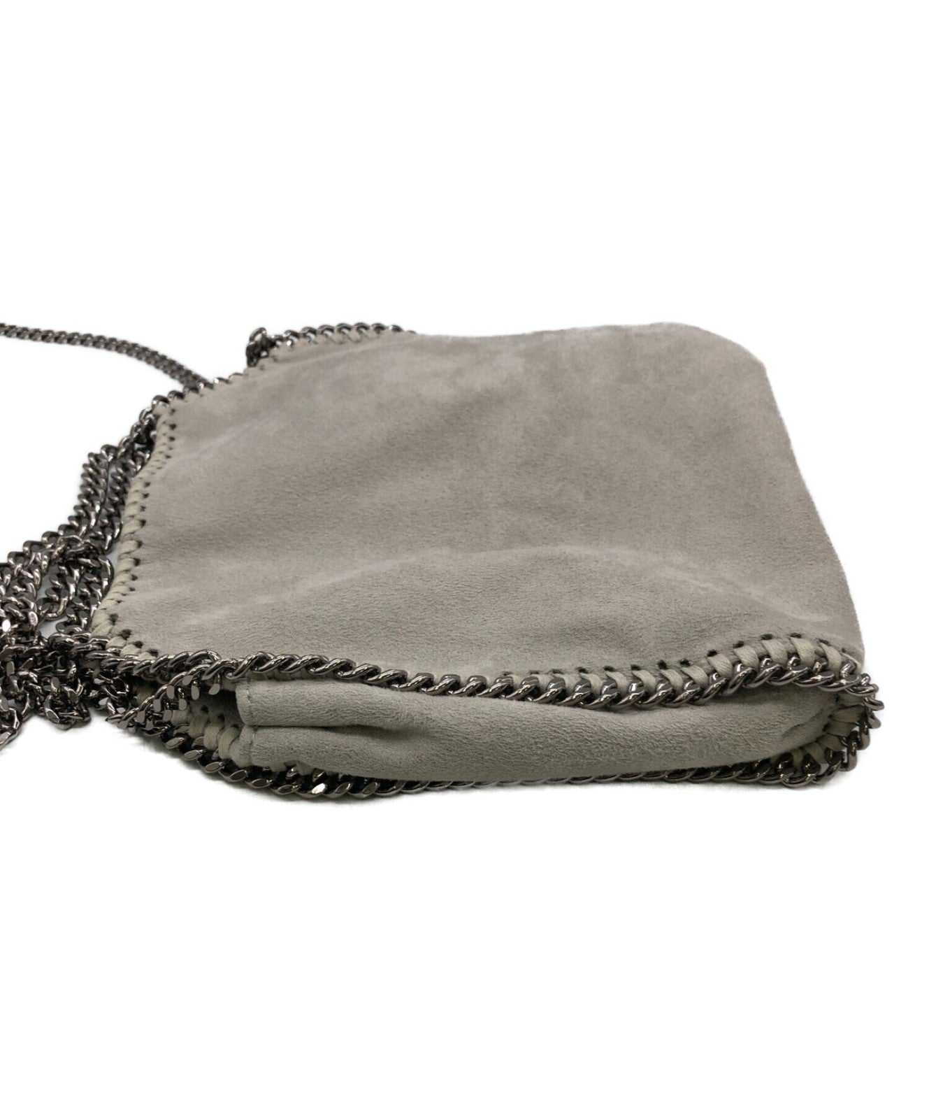 Stella McCartney Shoulder Bag Purse Falabella Light Gray Authentic