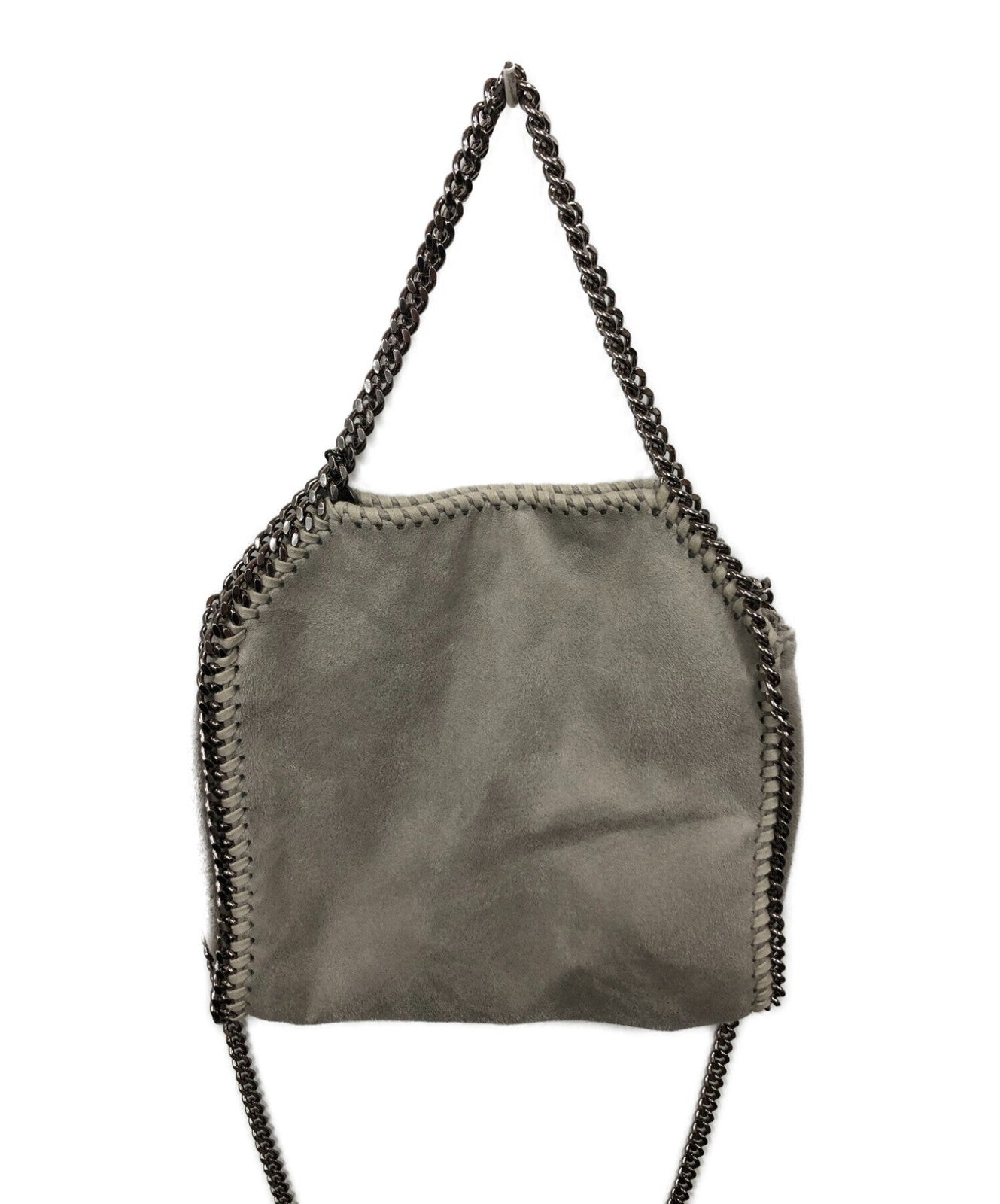 Stella McCartney Shoulder Bag Purse Falabella Light Gray Authentic