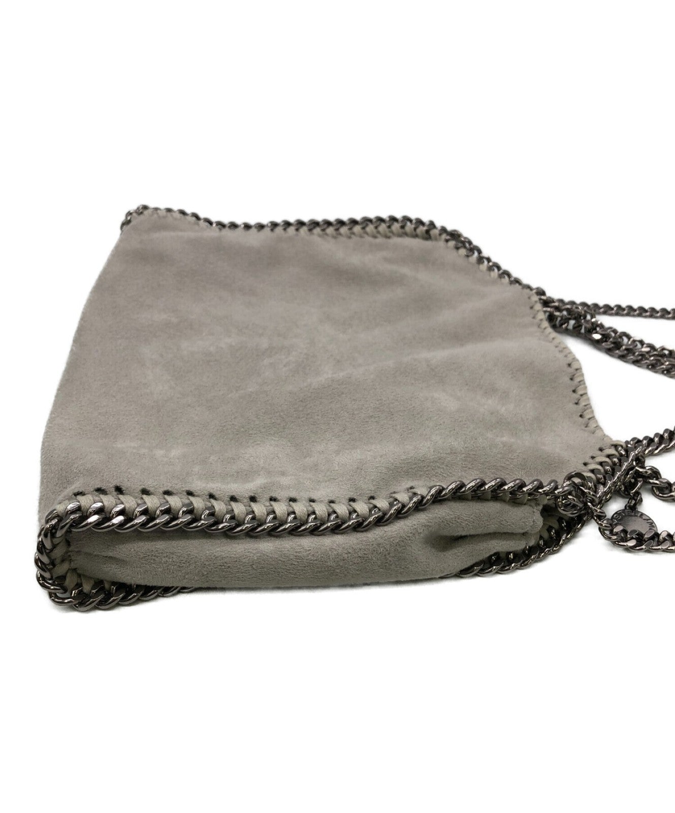 Stella McCartney Shoulder Bag Purse Falabella Light Gray Authentic