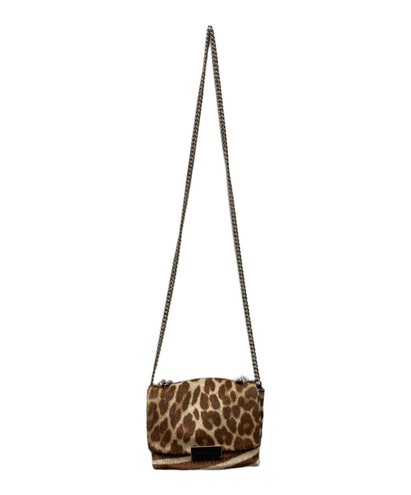 Stella McCartney Hand Shoulder Bag Tote Purse Leopard Brown Authentic
