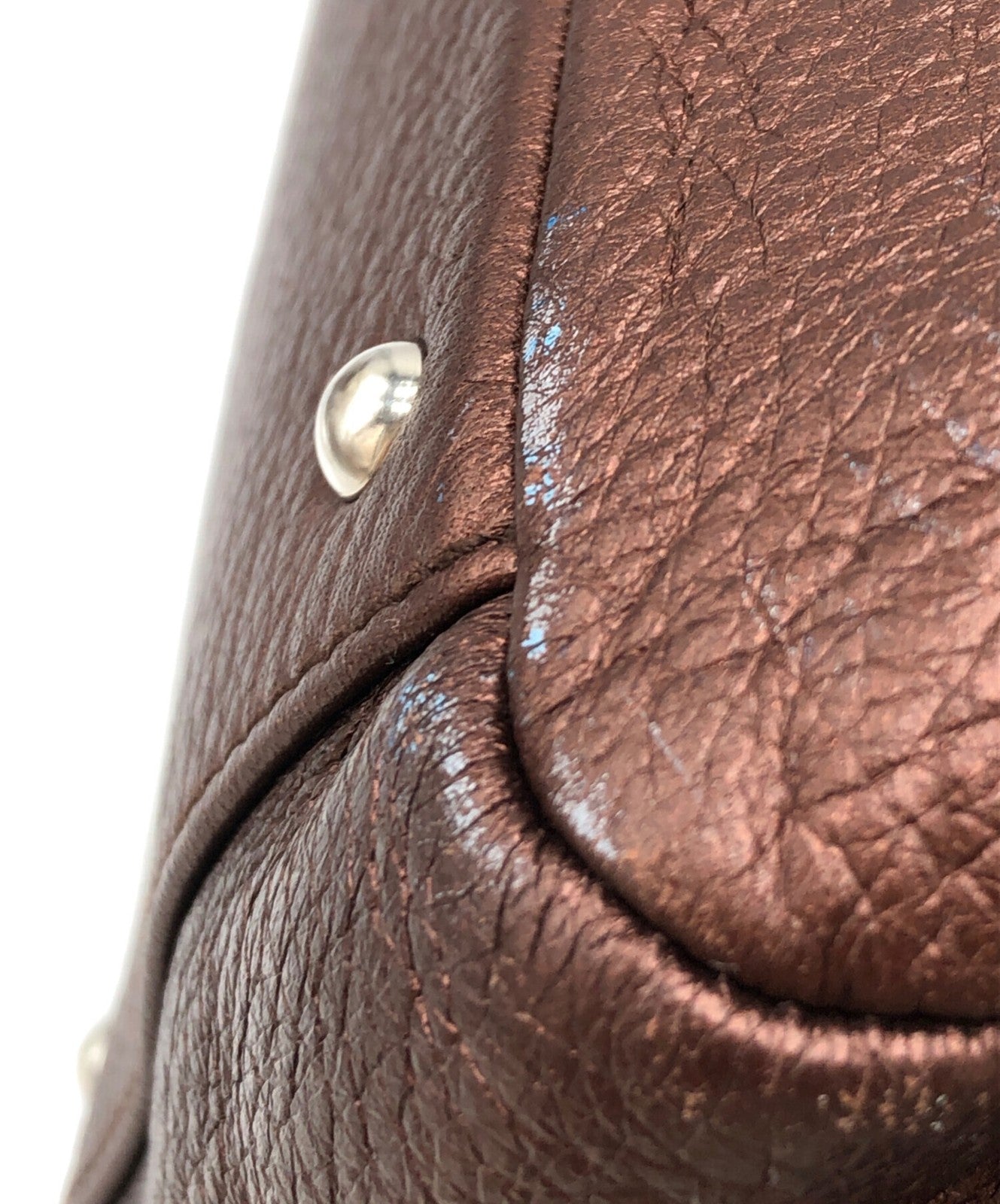 Salvatore Ferragamo Hand Bag Tote Purse Brown Authentic