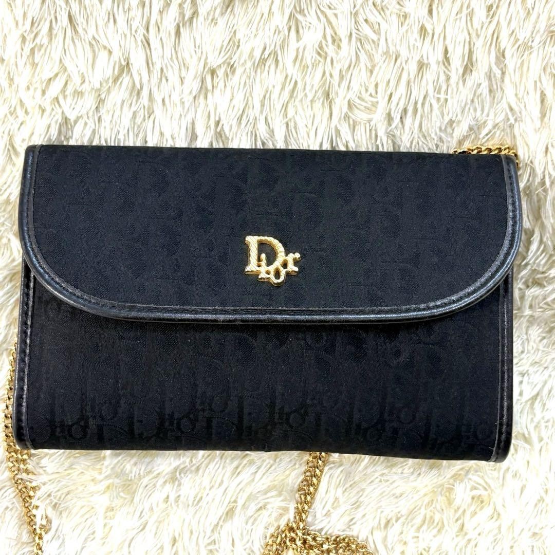 Christian Dior Shoulder Bag Purse 3way Trotter Logo Authentic