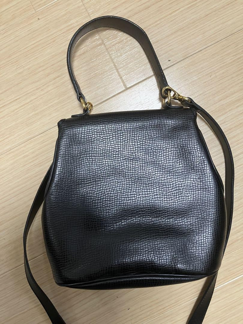Christian Dior Hand Shoulder Bag Tote Purse 2way CD Leather Authentic