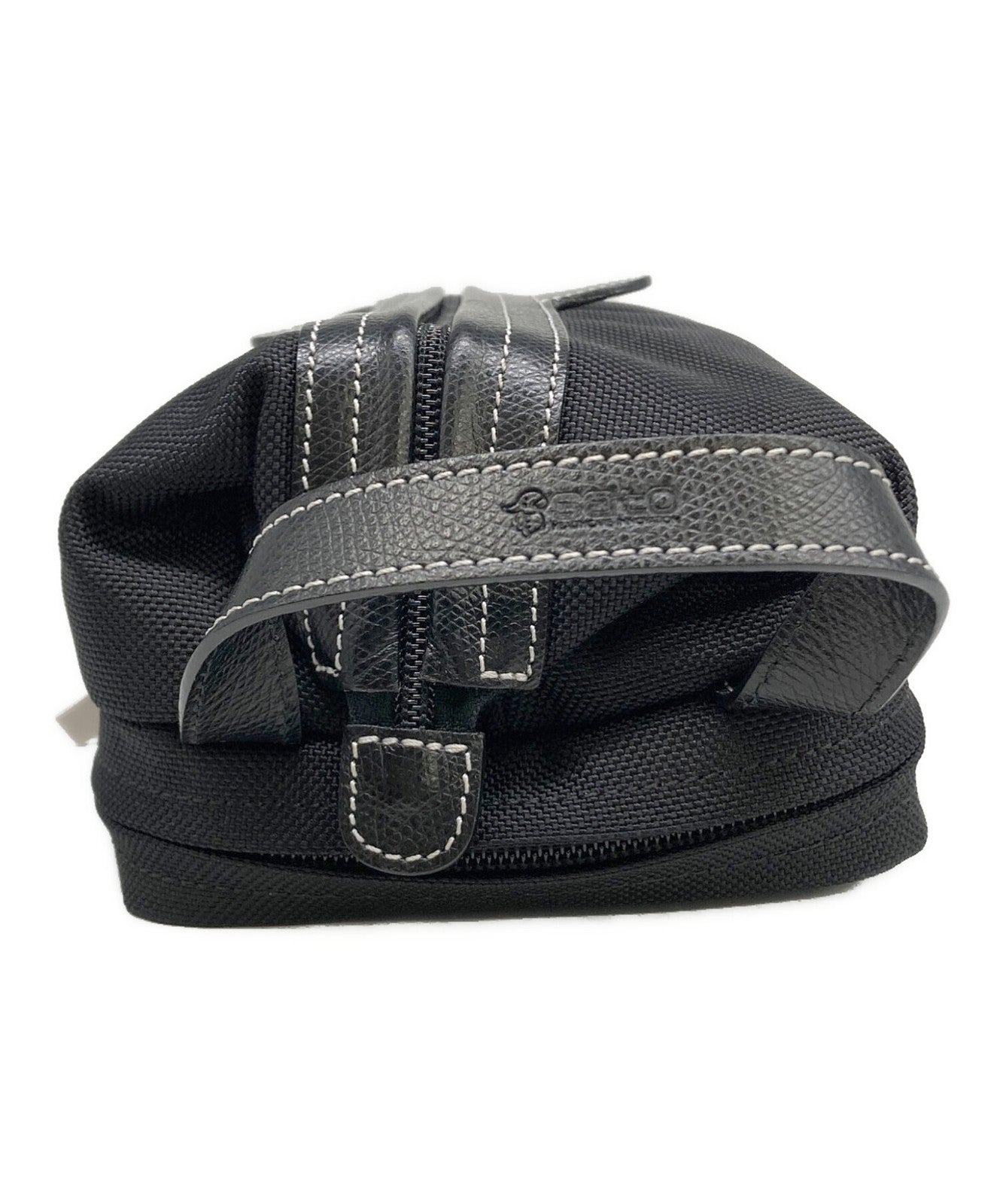 Montblanc Clutch Bag Second Bag Black Authentic