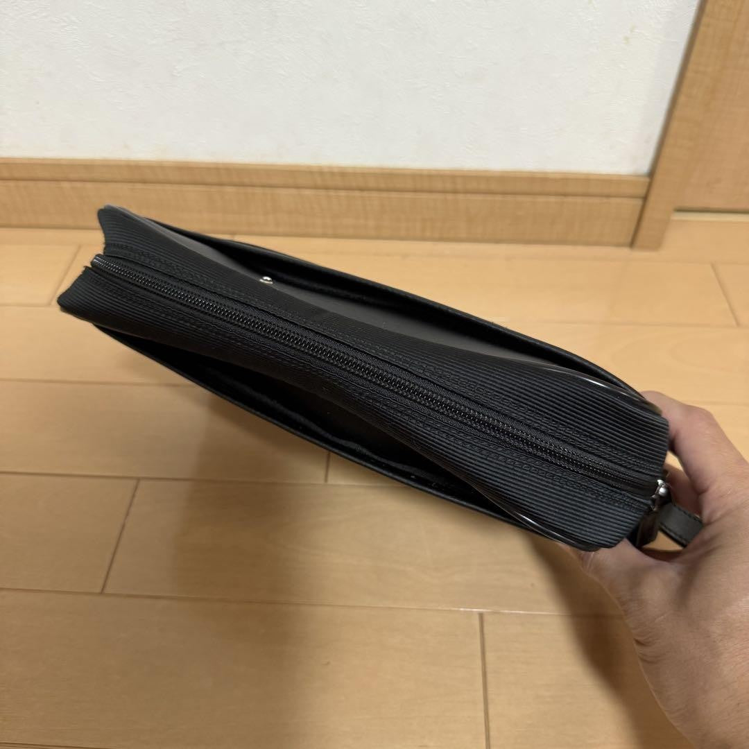 Montblanc Clutch Bag Second Bag Black Authentic
