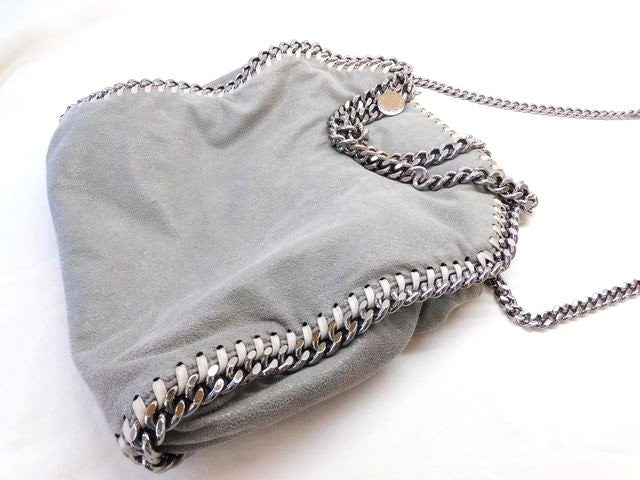 Stella McCartney Hand Shoulder Bag Tote Purse 2way Falabella Gray Authentic