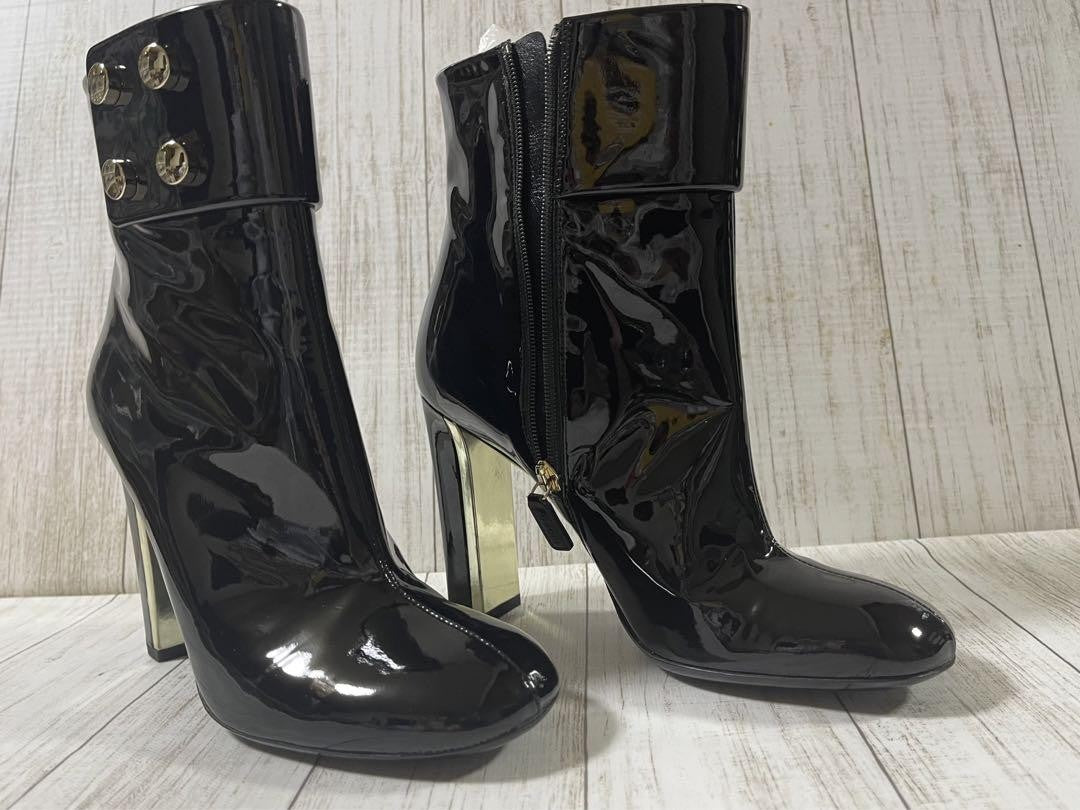 GUCCI Short Boots Shoes EU 37.0 US 7.0 Black Authentic